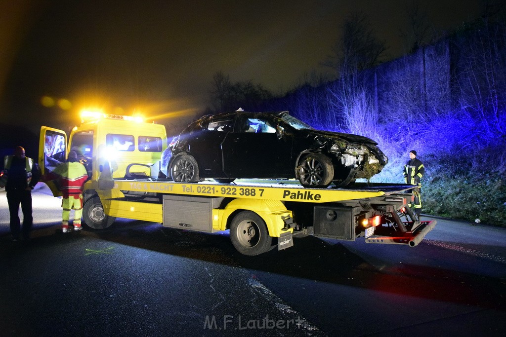 Schwerer VU A 4 Rich Olpe kurz vor AS Koeln Klettenberg P135.JPG - Miklos Laubert